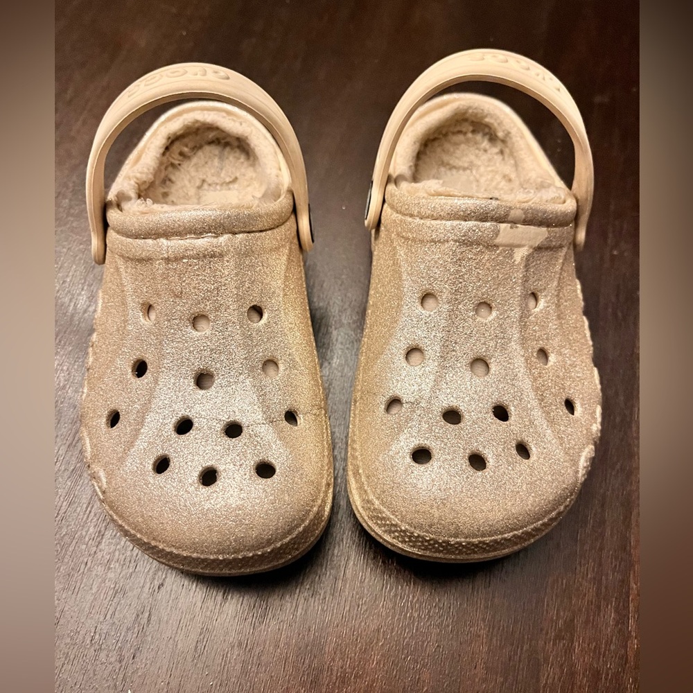 Crocs Kids Classic Clog - glitter beige - Picture 5 of 10
